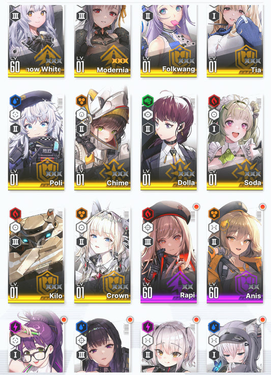 [GLOBAL][INSTANT] GODDESS OF VICTORY NIKKE 10SSR+Pity MLB 4X Modernia+Crown+Tia+Soda+Dolla+ starter account-Mobile Games Starter