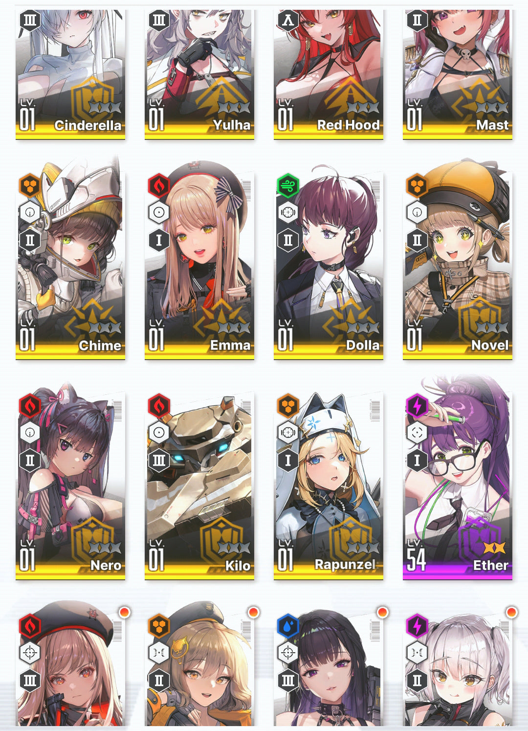 [GLOBAL][INSTANT] GODDESS OF VICTORY NIKKE 19SSR Scarlet+Red Hood+Skin+Cinderella+Grave+Viper+Ade+Bay++ starter account-Mobile Games Starter