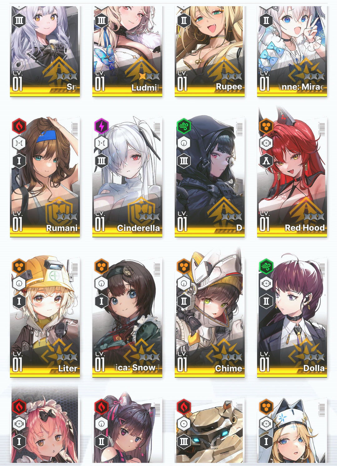 [GLOBAL][INSTANT] GODDESS OF VICTORY NIKKE 3 limited 16SSR Ludmilla: Winter Owner+Mica+Anne+Liter+Red Hood+Skin+Cinderella+ starter account-Mobile Games Starter