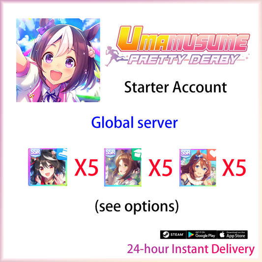 [GLOBAL][INSTANT] Kitasan Black Fine Motion Super Creek SSR | Umamusume Pretty Derby Starter Account (see options)-Mobile Games Starter