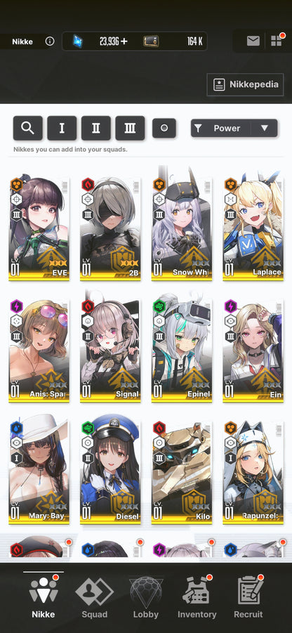 [GLOBAL][INSTANT] MLB 4X 2B A2 + 3 Skins | GODDESS OF VICTORY NIKKE Nier starter account Max Limit Break (see options)-Mobile Games Starter