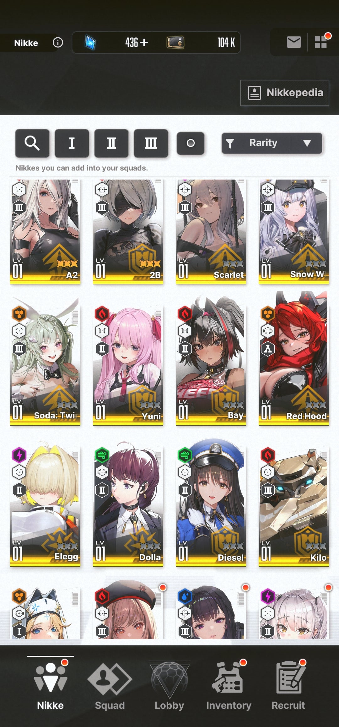 [GLOBAL][INSTANT] MLB 4X 2B A2 + 3 Skins | GODDESS OF VICTORY NIKKE Nier starter account Max Limit Break (see options)-Mobile Games Starter