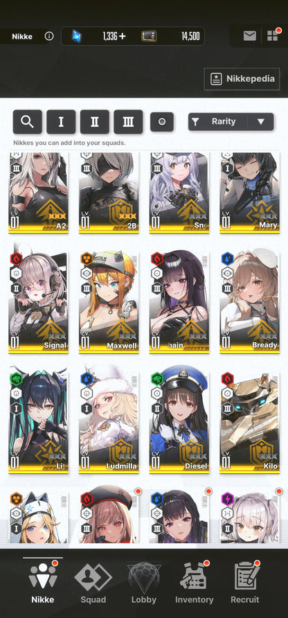 [GLOBAL][INSTANT] MLB 4X 2B A2 + 3 Skins | GODDESS OF VICTORY NIKKE Nier starter account Max Limit Break (see options)-Mobile Games Starter