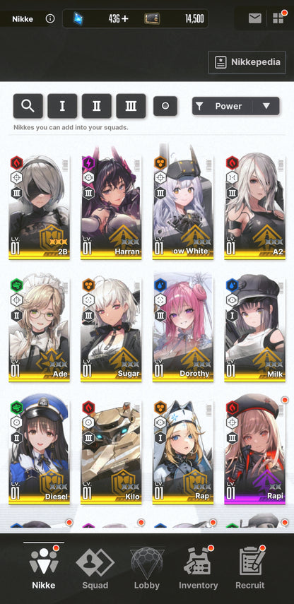 [GLOBAL][INSTANT] MLB 4X 2B A2 + 3 Skins | GODDESS OF VICTORY NIKKE Nier starter account Max Limit Break (see options)-Mobile Games Starter