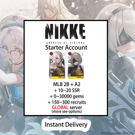 [GLOBAL][INSTANT] MLB 4X 2B A2 + 3 Skins | GODDESS OF VICTORY NIKKE Nier starter account Max Limit Break (see options)-Mobile Games Starter
