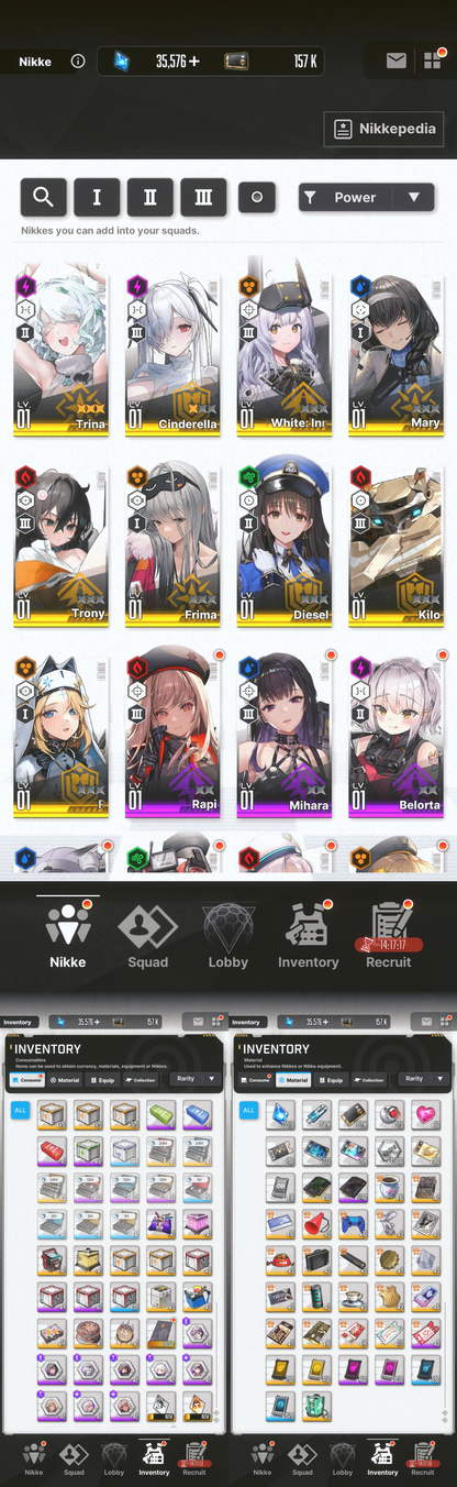 [GLOBAL][INSTANT] MLB 4X Bready / Trina GODDESS OF VICTORY NIKKE starter account (see options)-Mobile Games Starter