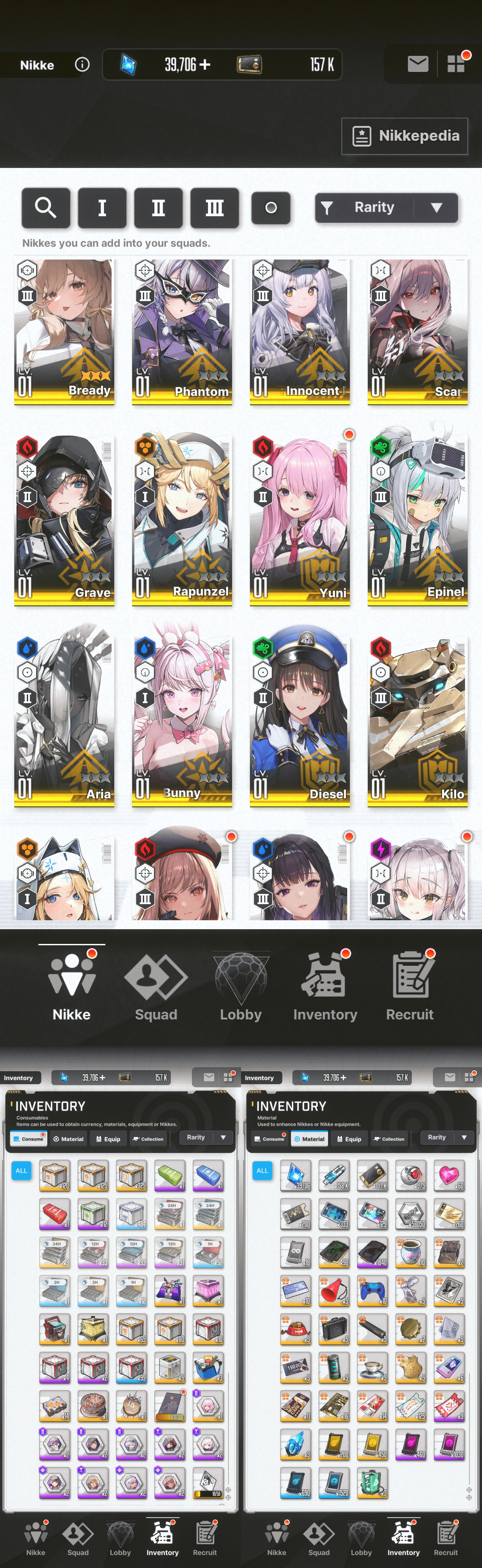 [GLOBAL][INSTANT] MLB 4X Bready / Trina GODDESS OF VICTORY NIKKE starter account (see options)-Mobile Games Starter