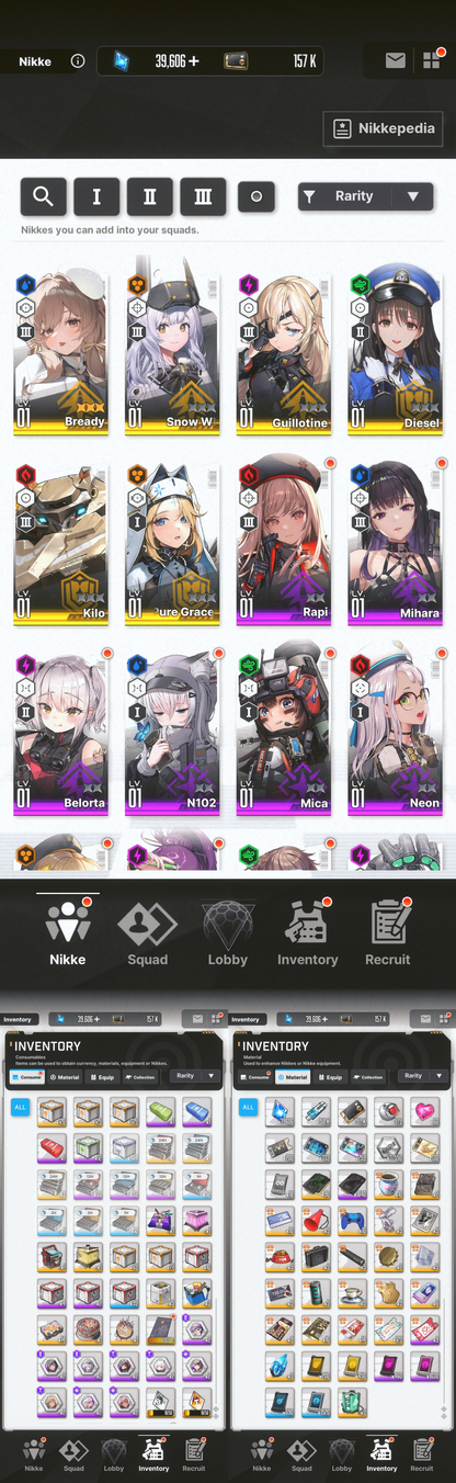[GLOBAL][INSTANT] MLB 4X Bready / Trina GODDESS OF VICTORY NIKKE starter account (see options)-Mobile Games Starter
