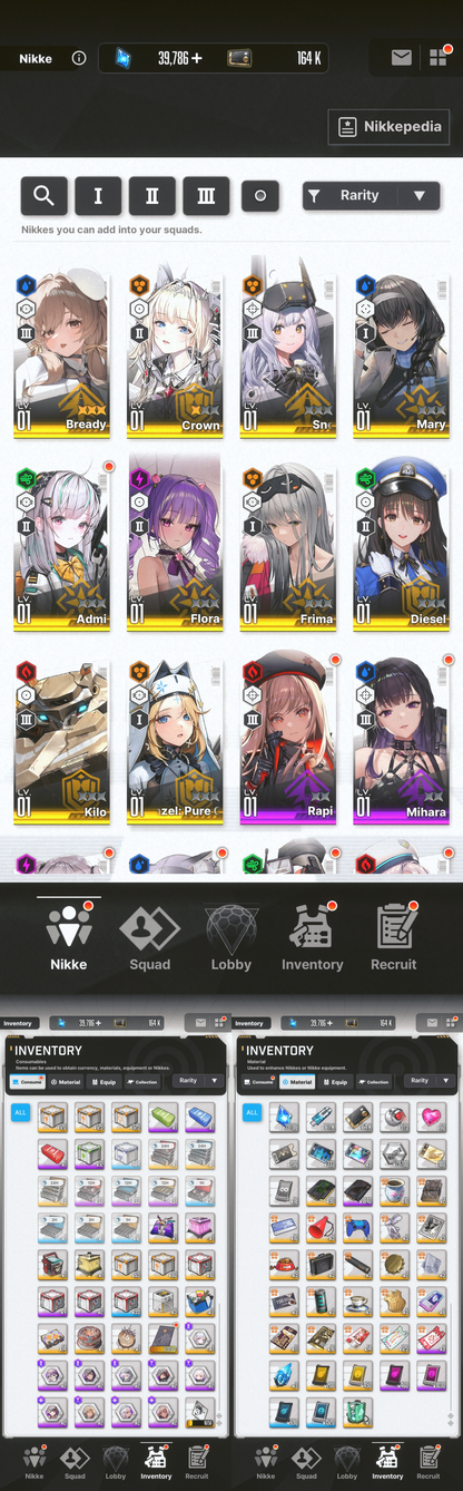 [GLOBAL][INSTANT] MLB 4X Bready / Trina GODDESS OF VICTORY NIKKE starter account (see options)-Mobile Games Starter