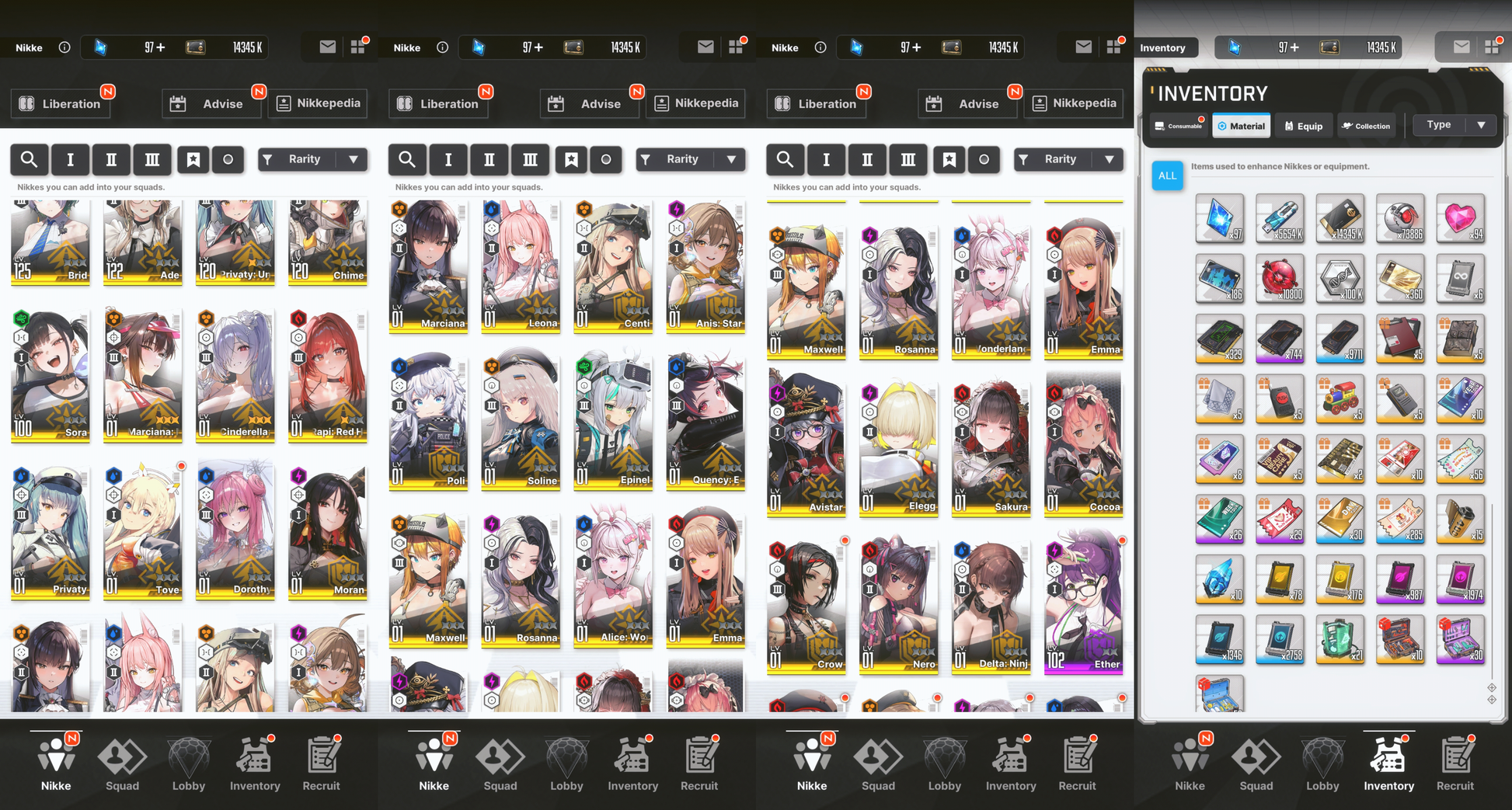 [GLOBAL][INSTANT] MLB 4X Cinderella: Crystal Wave / Dorothy / Marciana: Marine Study + SSRs + 0~50000 Gems | GODDESS OF VICTORY NIKKE starter account Max Limit Break (see options)-Mobile Games Starter