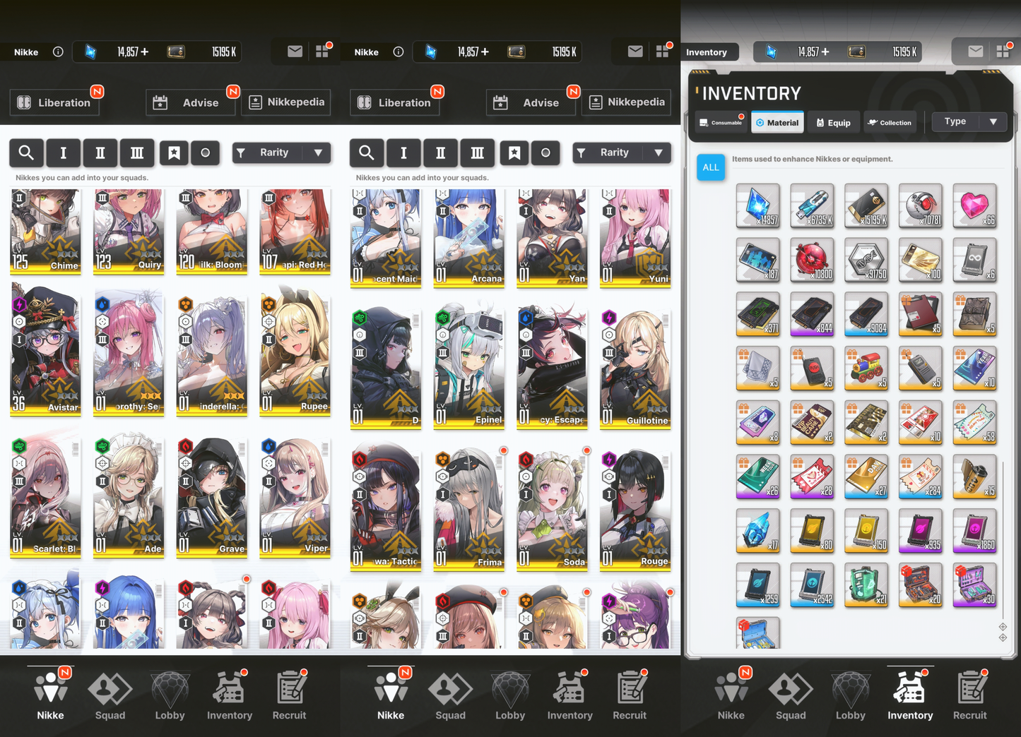 [GLOBAL][INSTANT] MLB 4X Cinderella: Crystal Wave / Dorothy / Marciana: Marine Study + SSRs + 0~50000 Gems | GODDESS OF VICTORY NIKKE starter account Max Limit Break (see options)-Mobile Games Starter