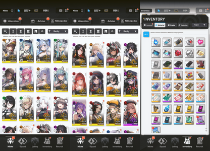 [GLOBAL][INSTANT] MLB 4X Cinderella: Crystal Wave / Dorothy / Marciana: Marine Study + SSRs + 0~50000 Gems | GODDESS OF VICTORY NIKKE starter account Max Limit Break (see options)-Mobile Games Starter
