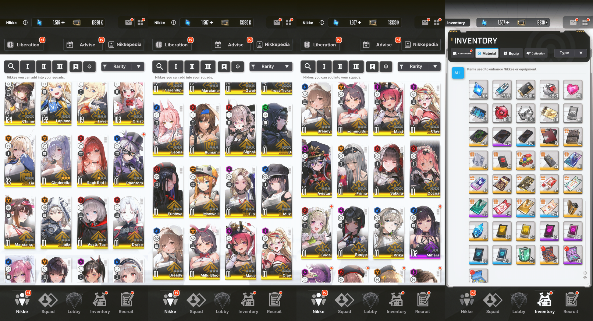 [GLOBAL][INSTANT] MLB 4X Cinderella: Crystal Wave / Dorothy / Marciana: Marine Study + SSRs + 0~50000 Gems | GODDESS OF VICTORY NIKKE starter account Max Limit Break (see options)-Mobile Games Starter