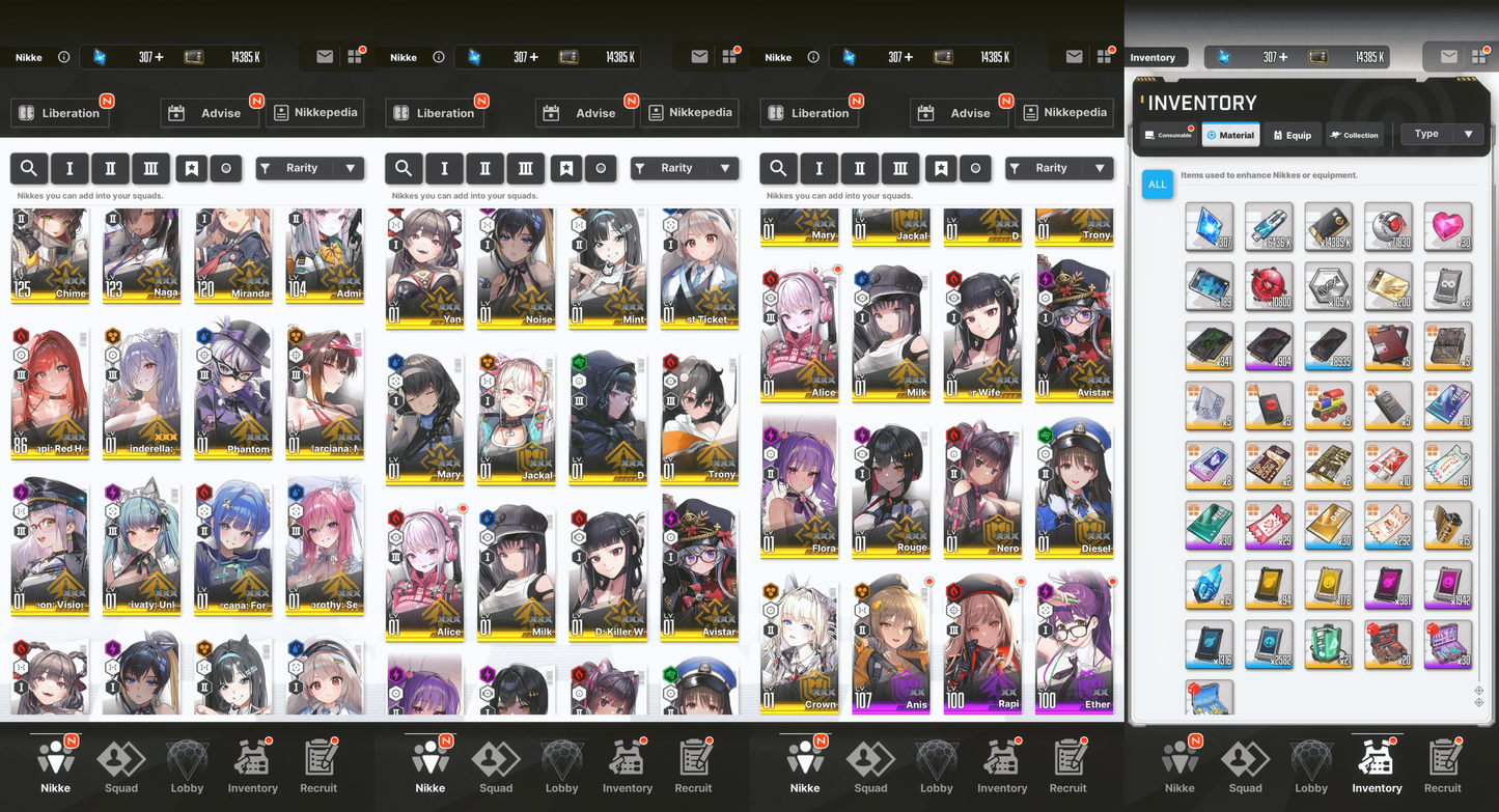 [GLOBAL][INSTANT] MLB 4X Cinderella: Crystal Wave / Dorothy / Marciana: Marine Study + SSRs + 0~50000 Gems | GODDESS OF VICTORY NIKKE starter account Max Limit Break (see options)-Mobile Games Starter