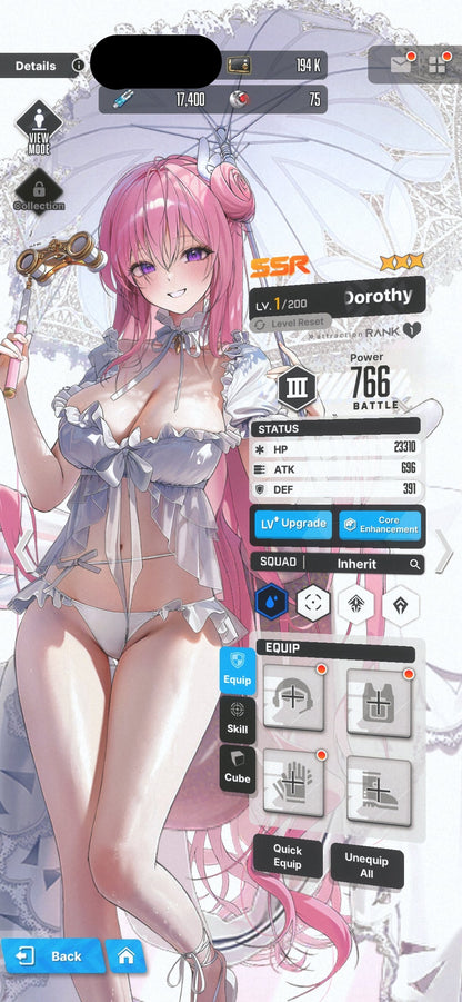 [GLOBAL][INSTANT] MLB 4X Dorothy: Serendipity | GODDESS OF VICTORY NIKKE starter account Max Limit Break (see options)-Mobile Games Starter