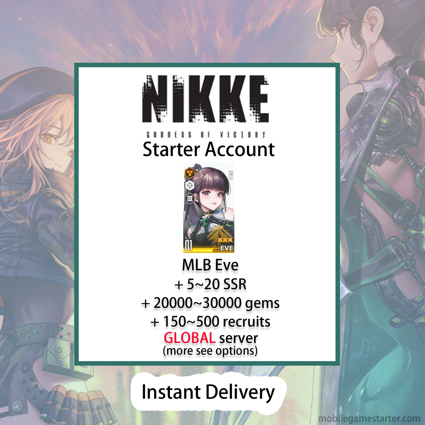[GLOBAL][INSTANT] MLB 4X Eve | GODDESS OF VICTORY NIKKE Stellar Blade starter account (see options)-Mobile Games Starter