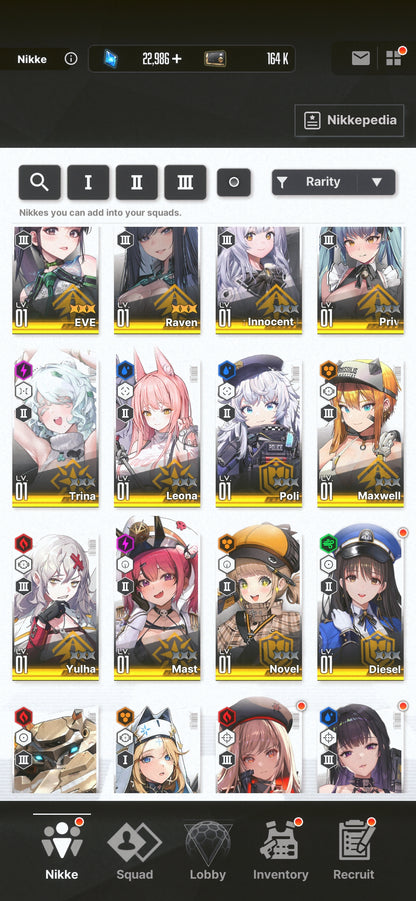 [GLOBAL][INSTANT] MLB 4X Eve + 4X Raven | GODDESS OF VICTORY NIKKE Stellar Blade starter account Max Limit Break (see options)-Mobile Games Starter