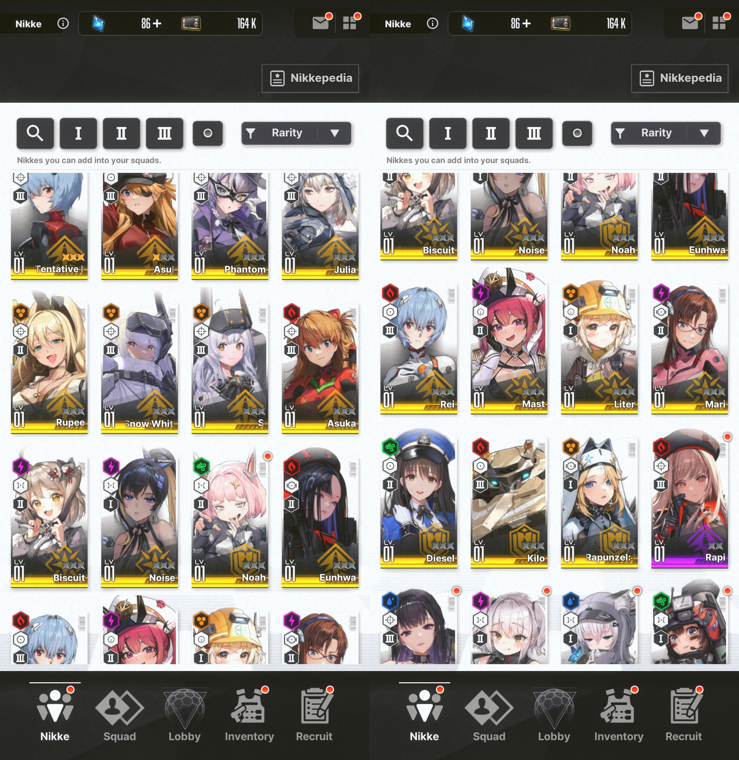 [GLOBAL][INSTANT] MLB 4X MLB Asuka Wille Rei Mari + Skins GODDESS OF VICTORY NIKKE EVANGELION starter account (see options)-Mobile Games Starter