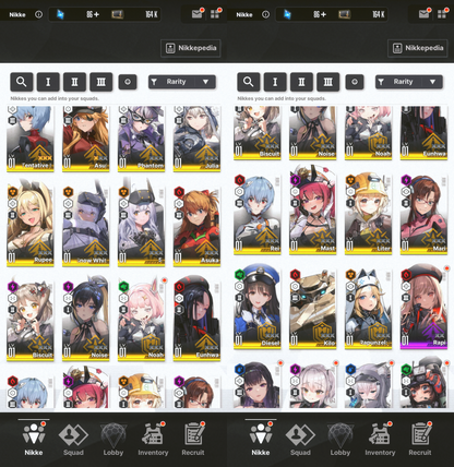 [GLOBAL][INSTANT] MLB 4X MLB Asuka Wille Rei Mari + Skins GODDESS OF VICTORY NIKKE EVANGELION starter account (see options)-Mobile Games Starter