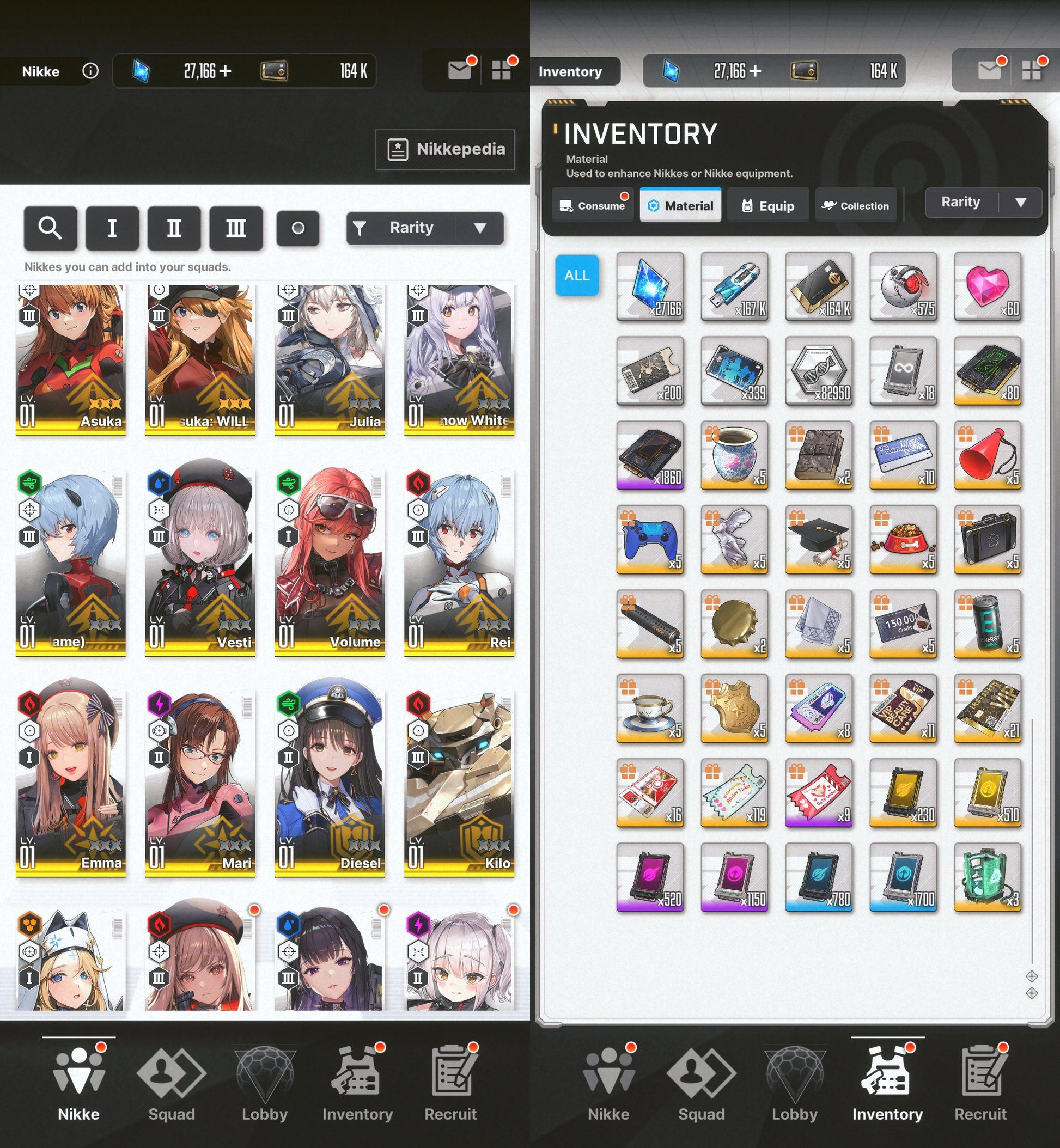 [GLOBAL][INSTANT] MLB 4X MLB Asuka Wille Rei Mari + Skins GODDESS OF VICTORY NIKKE EVANGELION starter account (see options)-Mobile Games Starter