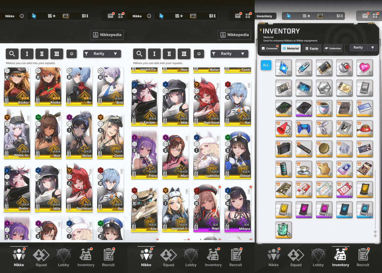 [GLOBAL][INSTANT] MLB 4X MLB Asuka Wille Rei Mari + Skins GODDESS OF VICTORY NIKKE EVANGELION starter account (see options)-Mobile Games Starter