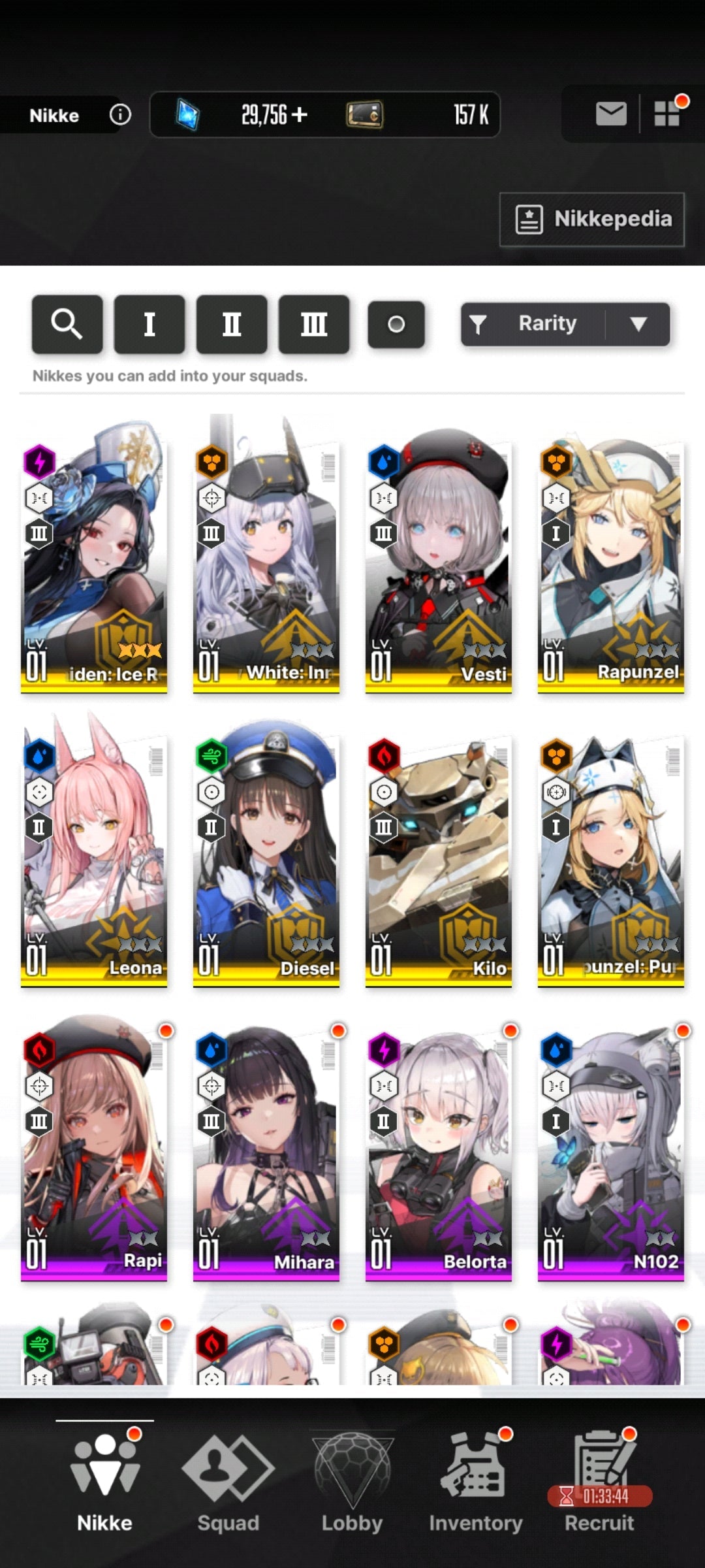 [GLOBAL][INSTANT] MLB 4X MLB Maiden: Ice Rose + 4X MLB Guillotine: Winter Slayer GODDESS OF VICTORY NIKKE starter account (see options)-Mobile Games Starter