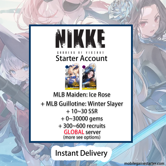 [GLOBAL][INSTANT] MLB 4X MLB Maiden: Ice Rose + 4X MLB Guillotine: Winter Slayer GODDESS OF VICTORY NIKKE starter account (see options)-Mobile Games Starter