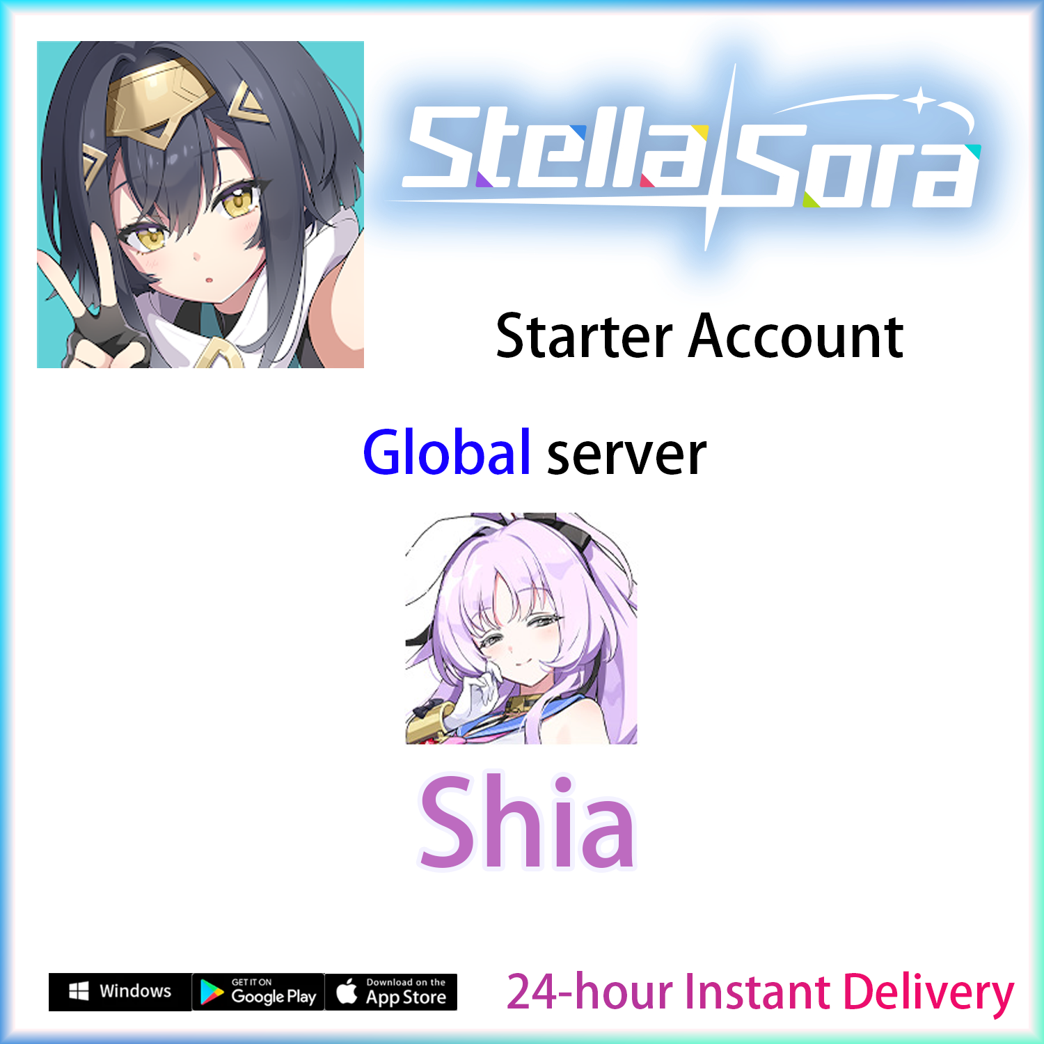 [GLOBAL][INSTANT] Shia / Signature / Chitose | Stella Sora Starter Account (see options)-Mobile Games Starter