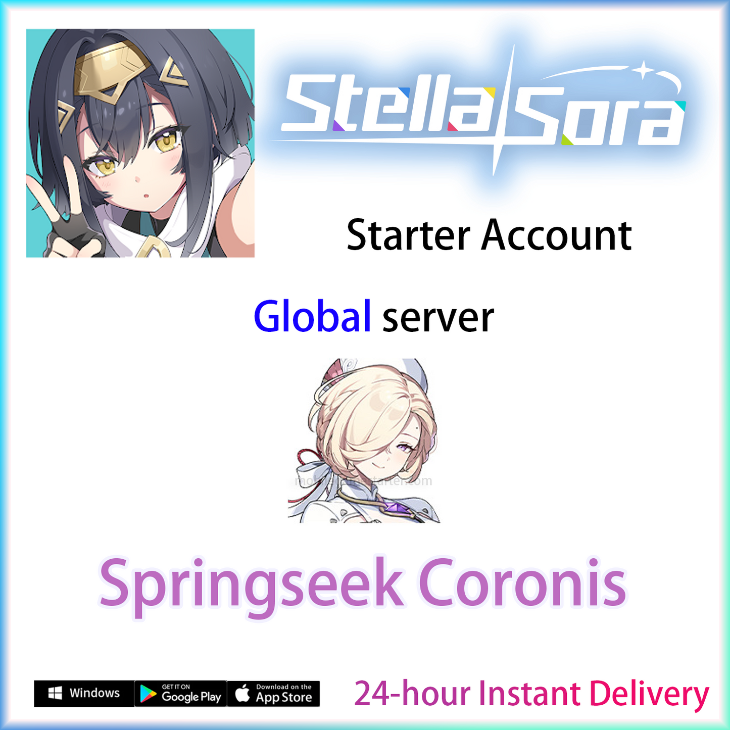 [GLOBAL][INSTANT] Springseek Coronis + Signature Disc | Stella Sora Starter Account (see options)-Mobile Games Starter
