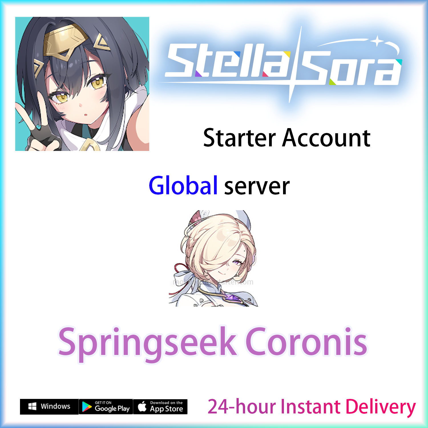 [GLOBAL][INSTANT] Springseek Coronis + Signature Disc | Stella Sora Starter Account (see options)-Mobile Games Starter