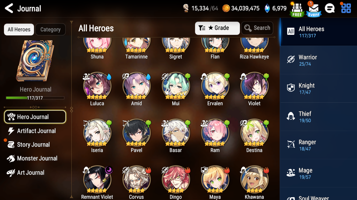 [Global][INSTANT]Epic 7 Seven Amid Remnant Violet Angel of Light Angelica + Name Starter Account-Mobile Games Starter