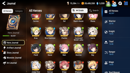 [Global][INSTANT]Epic 7 Seven Judge Kise Blood Blade Karin + Name Starter Account-Mobile Games Starter