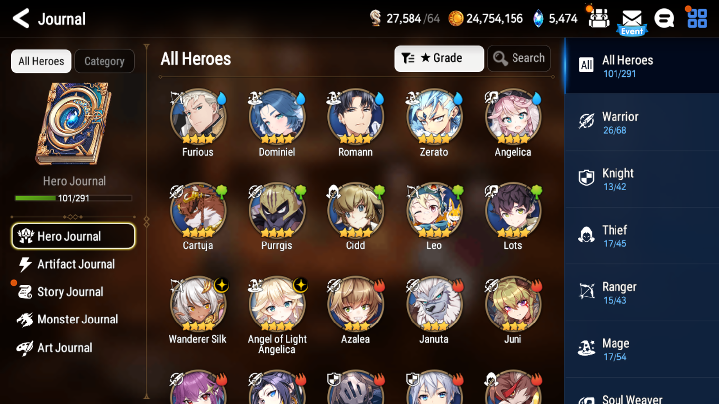 [Global][INSTANT]Epic 7 Seven Lone Crescent Bellona Angel of Light Angelica+ Name Starter Account-Mobile Games Starter