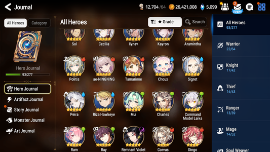 [Global][INSTANT]Epic 7 Seven Remnant Violet Ae-NingNing Tamarinne + Name Starter Account-Mobile Games Starter