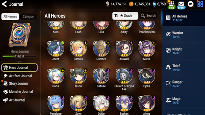 [Global][INSTANT]Epic 7 Seven Rimuru Ambitious Tywin + Name Starter Account-Mobile Games Starter