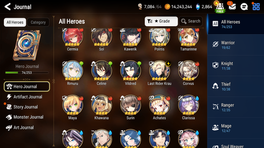 [Global][INSTANT]Epic 7 Seven Rimuru Last Rider Krau+ Name Starter Account-Mobile Games Starter