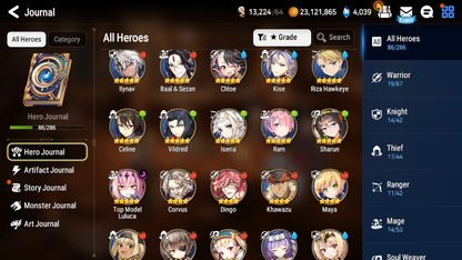 [Global][INSTANT]Epic 7 Seven Top Model Luluca Angel of Light Angelica + Name Starter Account-Mobile Games Starter