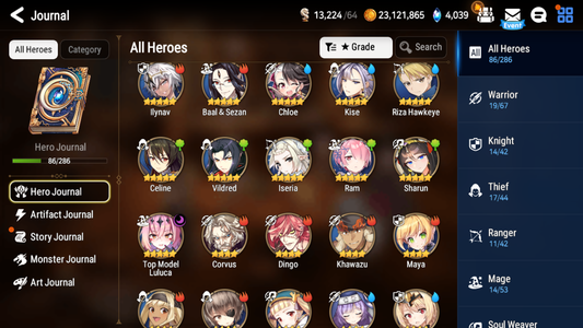 [Global][INSTANT]Epic 7 Seven Top Model Luluca Angel of Light Angelica + Name Starter Account-Mobile Games Starter