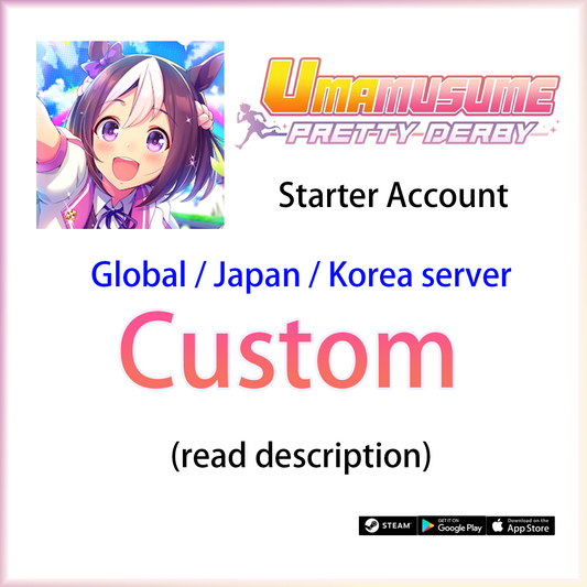 [GLOBAL/JP/KOREA] Custom Umamusume Pretty Derby Starter Account (read description)-Mobile Games Starter