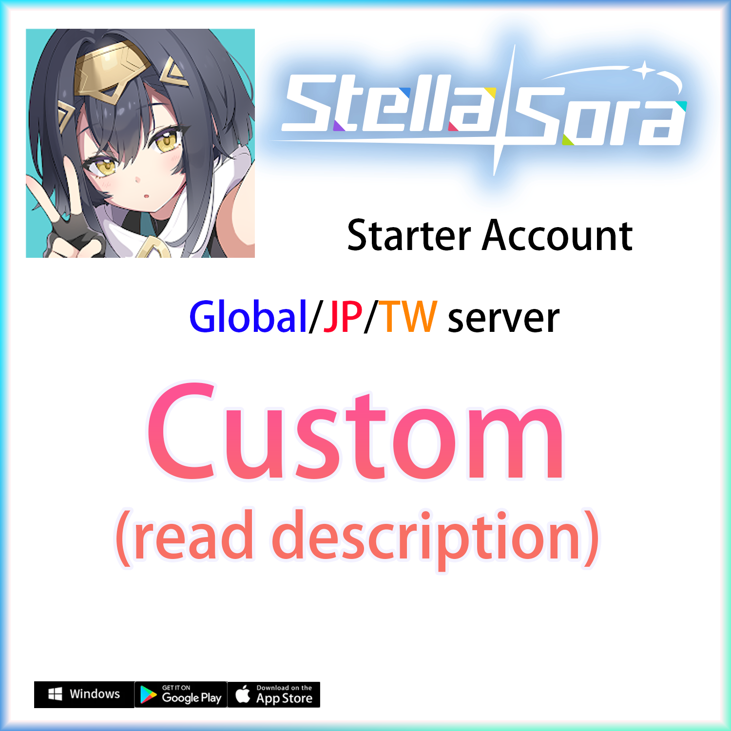 [GLOBAL/JP/TW] CUSTOM | Stella Sora Starter Account (read description)-Mobile Games Starter