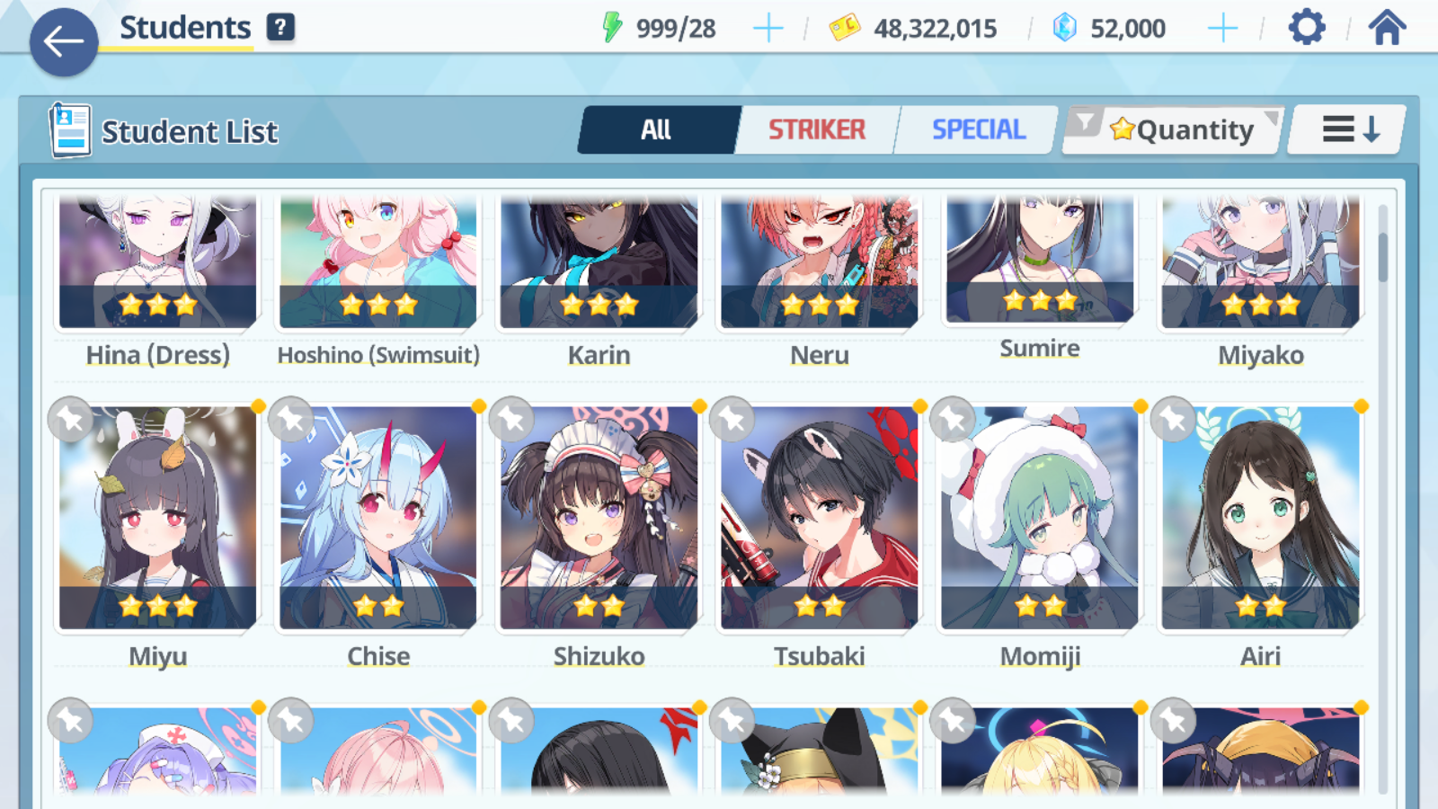 [GLOBAL/NA] [INSTANT] 2 limited 13x3* Dress Hina Swimsuit Hoshino + 51k Pyroxene gems Blue Archive Starter Account-Mobile Games Starter
