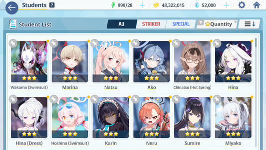 [GLOBAL/NA] [INSTANT] 2 limited 13x3* Dress Hina Swimsuit Hoshino + 51k Pyroxene gems Blue Archive Starter Account-Mobile Games Starter