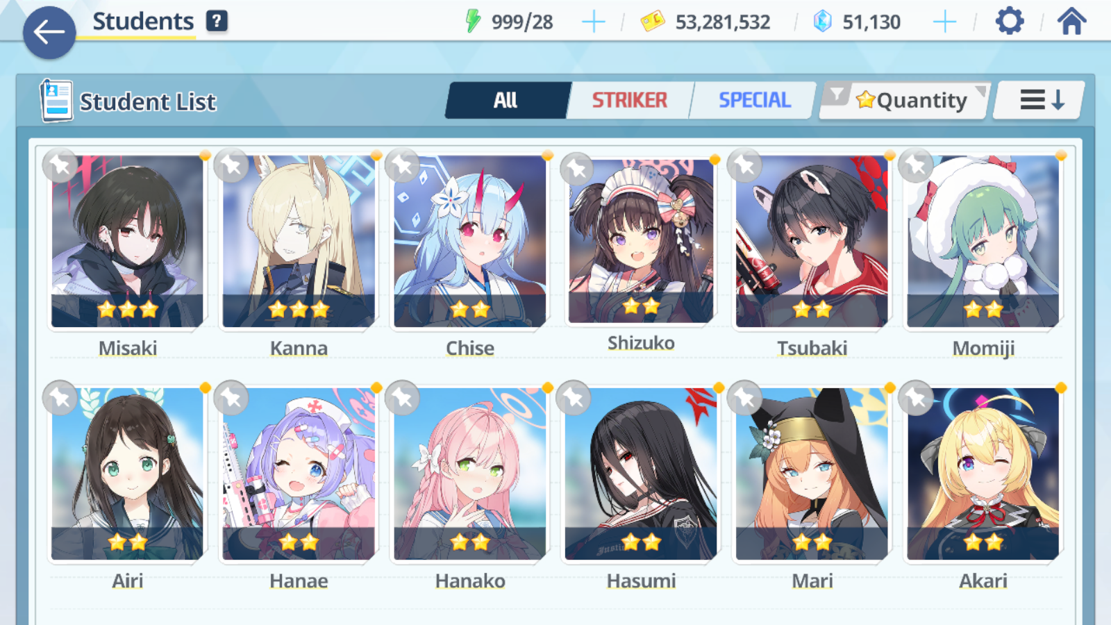 [GLOBAL/NA] [INSTANT] 2 limited 14x3* Mika Summer Hoshino + 51k Pyroxene gems Blue Archive Starter Account-Mobile Games Starter