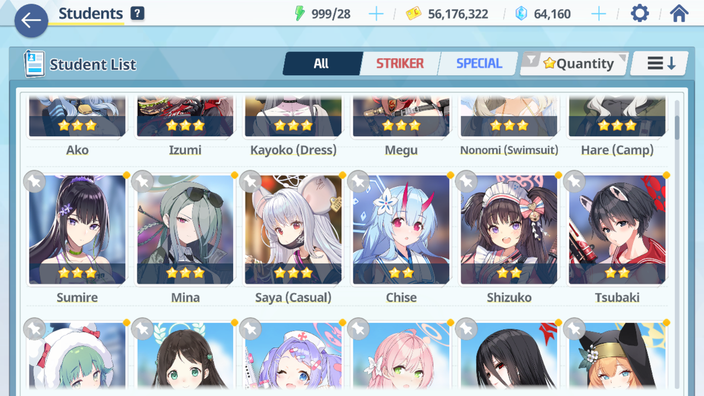 [GLOBAL/NA] [INSTANT] 2 limited 15x3* Kazusa Yoshimi (Band) + 63k Pyroxene gems Blue Archive Starter Account-Mobile Games Starter