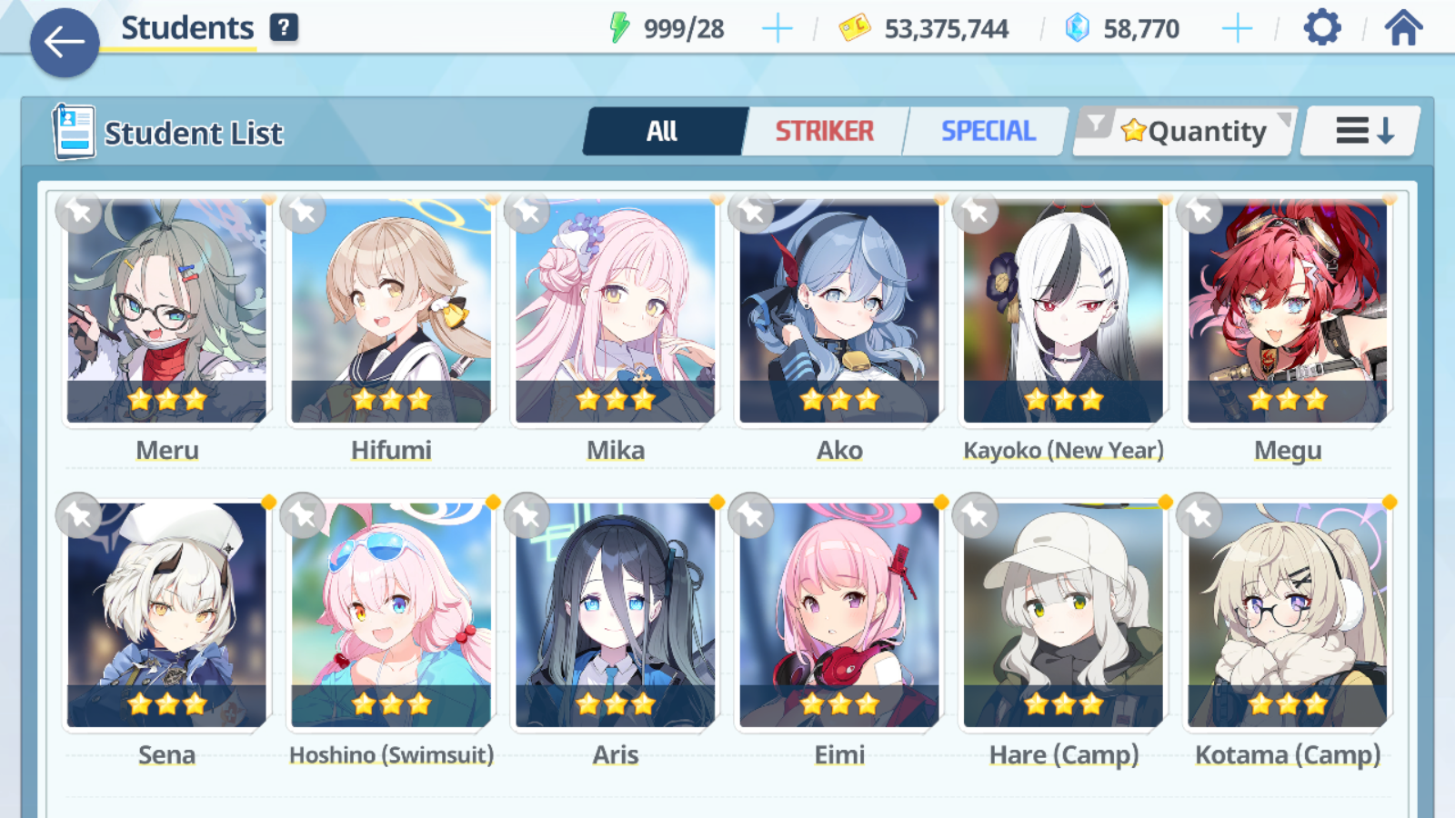 [GLOBAL/NA] [INSTANT] 2 limited 17x3* Mika Summer Hoshino + 50k Pyroxene gems Blue Archive Starter Account-Mobile Games Starter