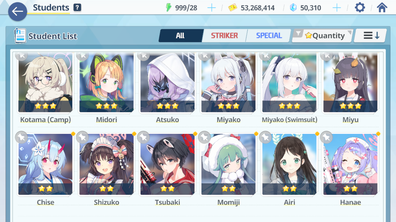 [GLOBAL/NA] [INSTANT] 2 limited 18x3* Hanako Summer Hoshino + 50k Pyroxene gems Blue Archive Starter Account-Mobile Games Starter