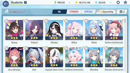 [GLOBAL/NA] [INSTANT] 2 limited 19x3* Mika Summer Hoshino + 50k Pyroxene gems Blue Archive Starter Account-Mobile Games Starter