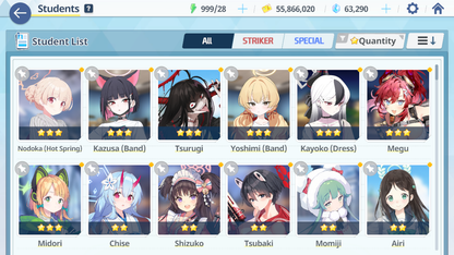 [GLOBAL/NA] [INSTANT] 2 limited 7x3* Kazusa Yoshimi (Band) + 62k Pyroxene gems Blue Archive Starter Account-Mobile Games Starter
