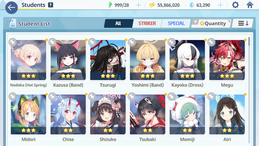 [GLOBAL/NA] [INSTANT] 2 limited 7x3* Kazusa Yoshimi (Band) + 62k Pyroxene gems Blue Archive Starter Account-Mobile Games Starter