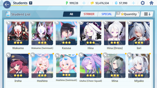 [GLOBAL/NA] [INSTANT] 3 limited 11x3* Dress Hina Swimsuit Hoshino Wakamo + 58k Pyroxene gems Blue Archive Starter Account-Mobile Games Starter